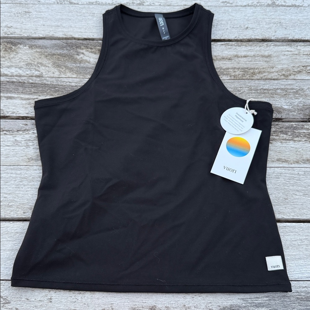 VUORI AllTheFeels Crew Tank black size XS nwt